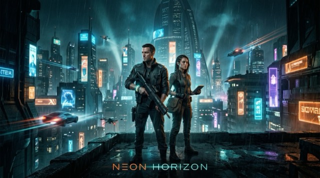 Neon Horizon poster artwork